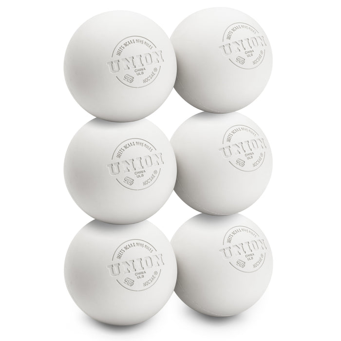 Union Certified NOCSEA Approved Lacrosse Balls - 6 Pack