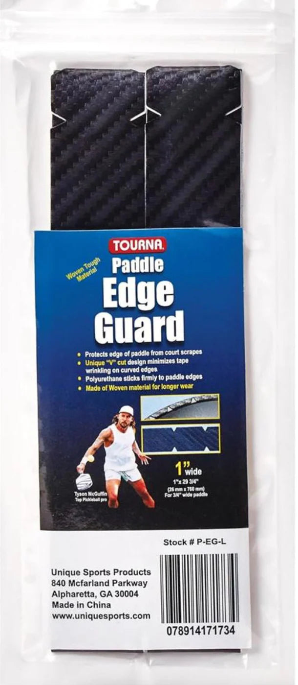 TOURNA Pickleball Paddle Edge Guard Tape 3K Carbon 1"