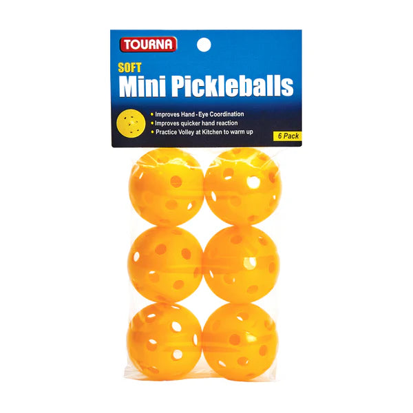 Tourna Mini Pickleballs 6-pack