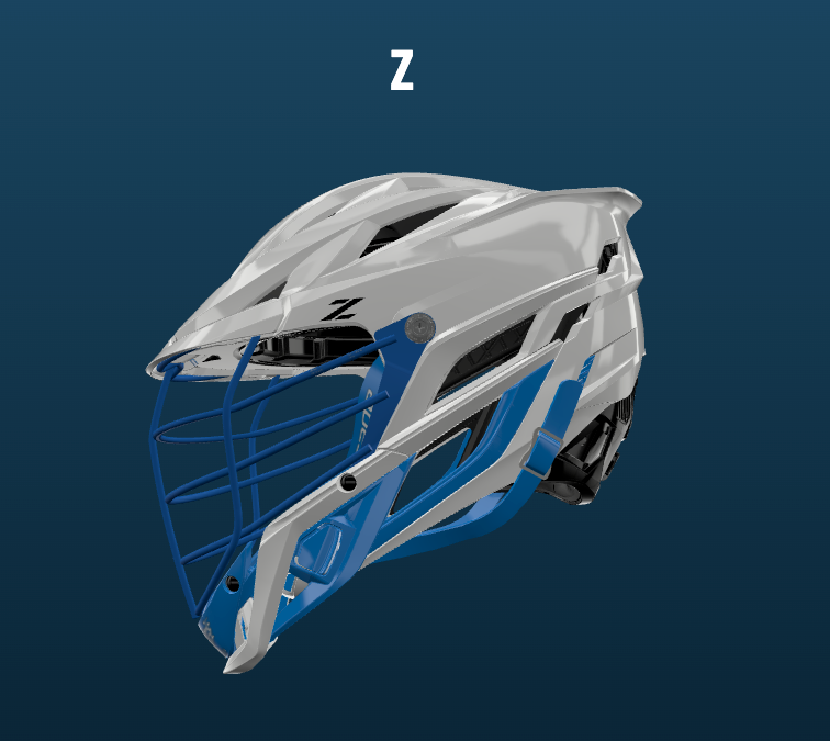 Cascade Z Lacrosse Helmet White/Royal Mask