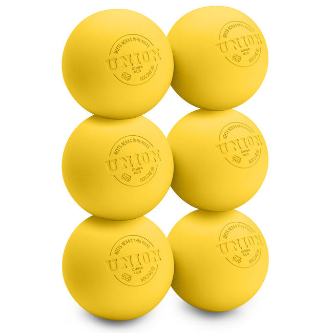 Union Certified NOCSEA Approved Lacrosse Balls - 6 Pack